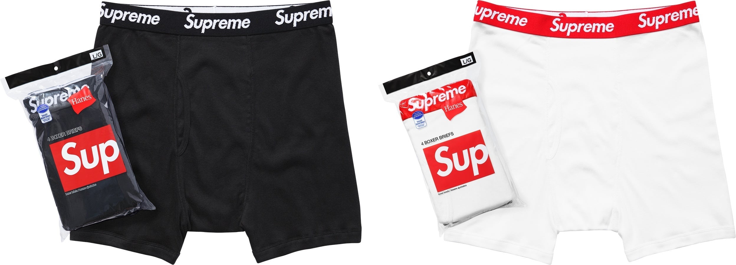 Supreme®/Hanes® Boxer Briefs (4 Pack)